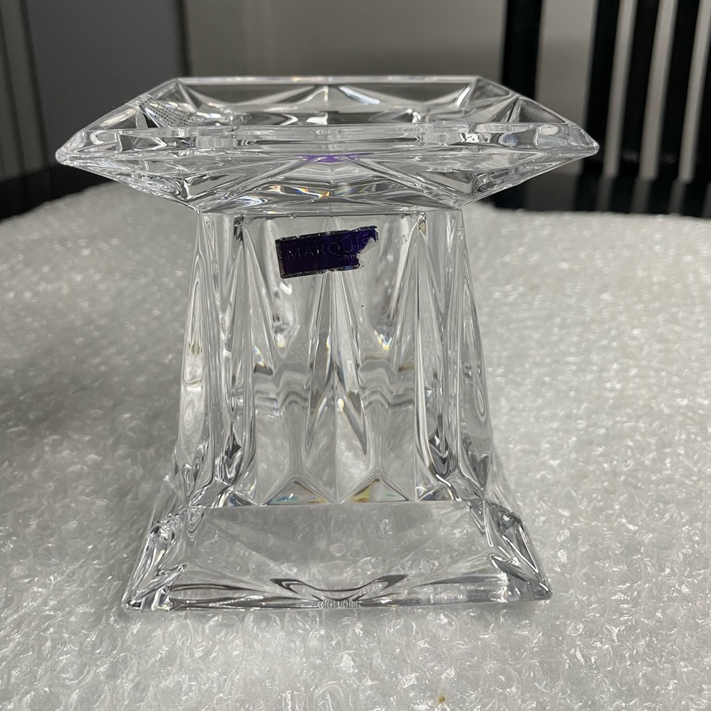 Marquis By Waterford Prism Crystal Candle Holder/Vase